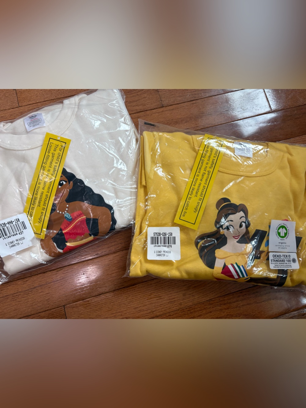 Hanna Andersson Disney Princess Pajamas TWO set together